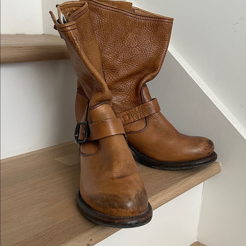 FRYE Brown Leather Women's Boots